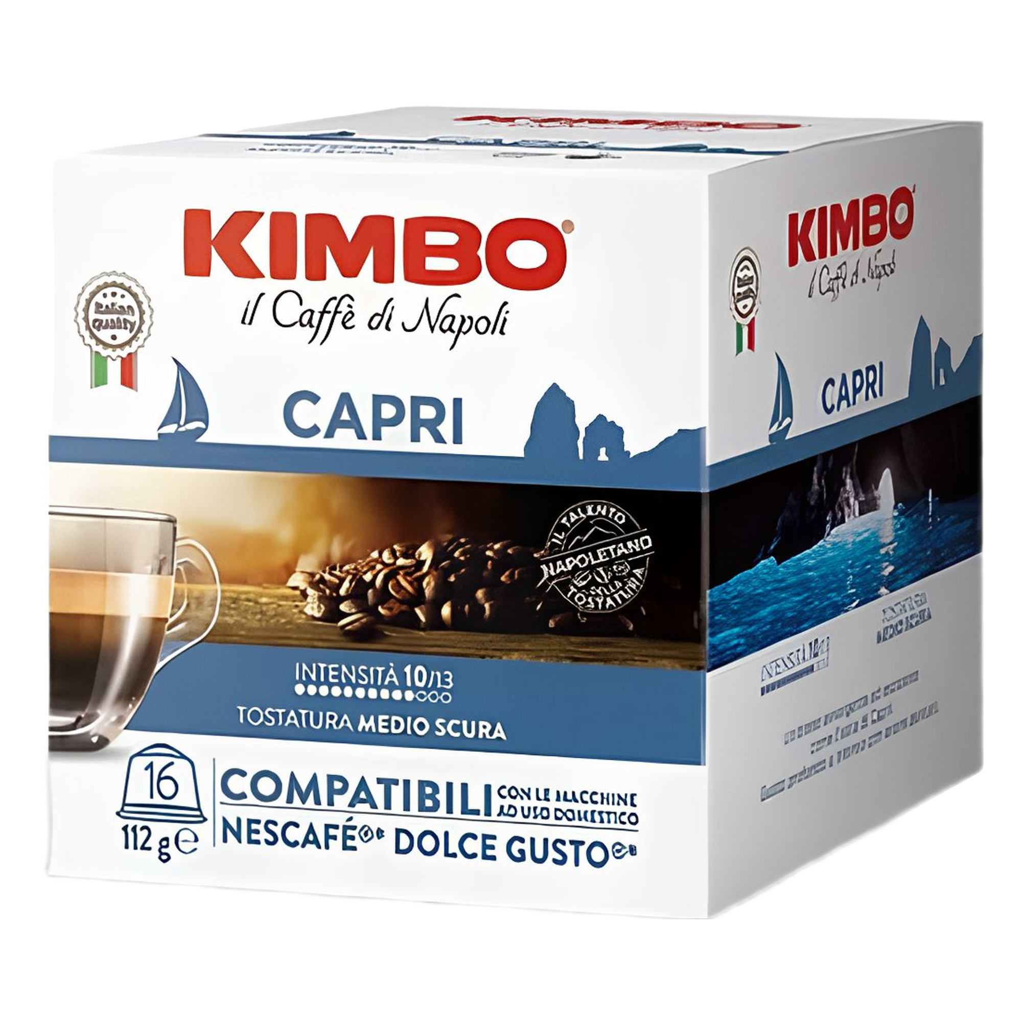 Kimbo Miscela Capri Compatibili Dolce Gusto® 16 Capsule