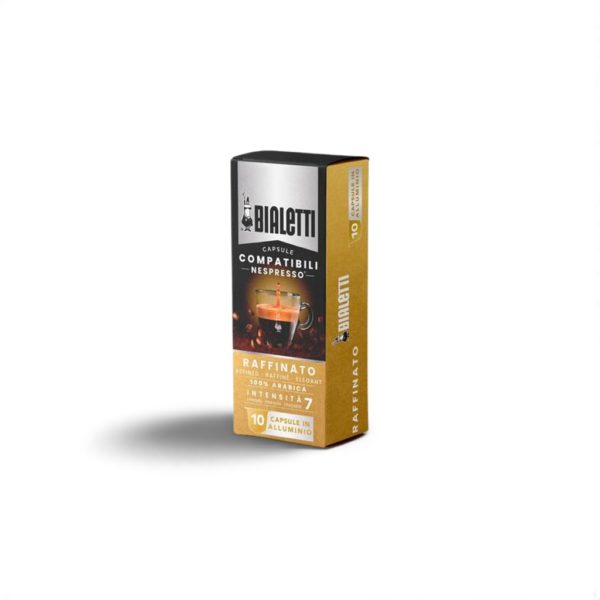 10 capsule Bialetti Raffinato alluminio Compatibili Nespresso®