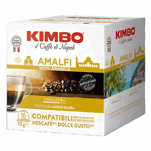 Kimbo Miscela Amalfi 100 % Arabica Compatibili Dolce Gusto®16 Capsule