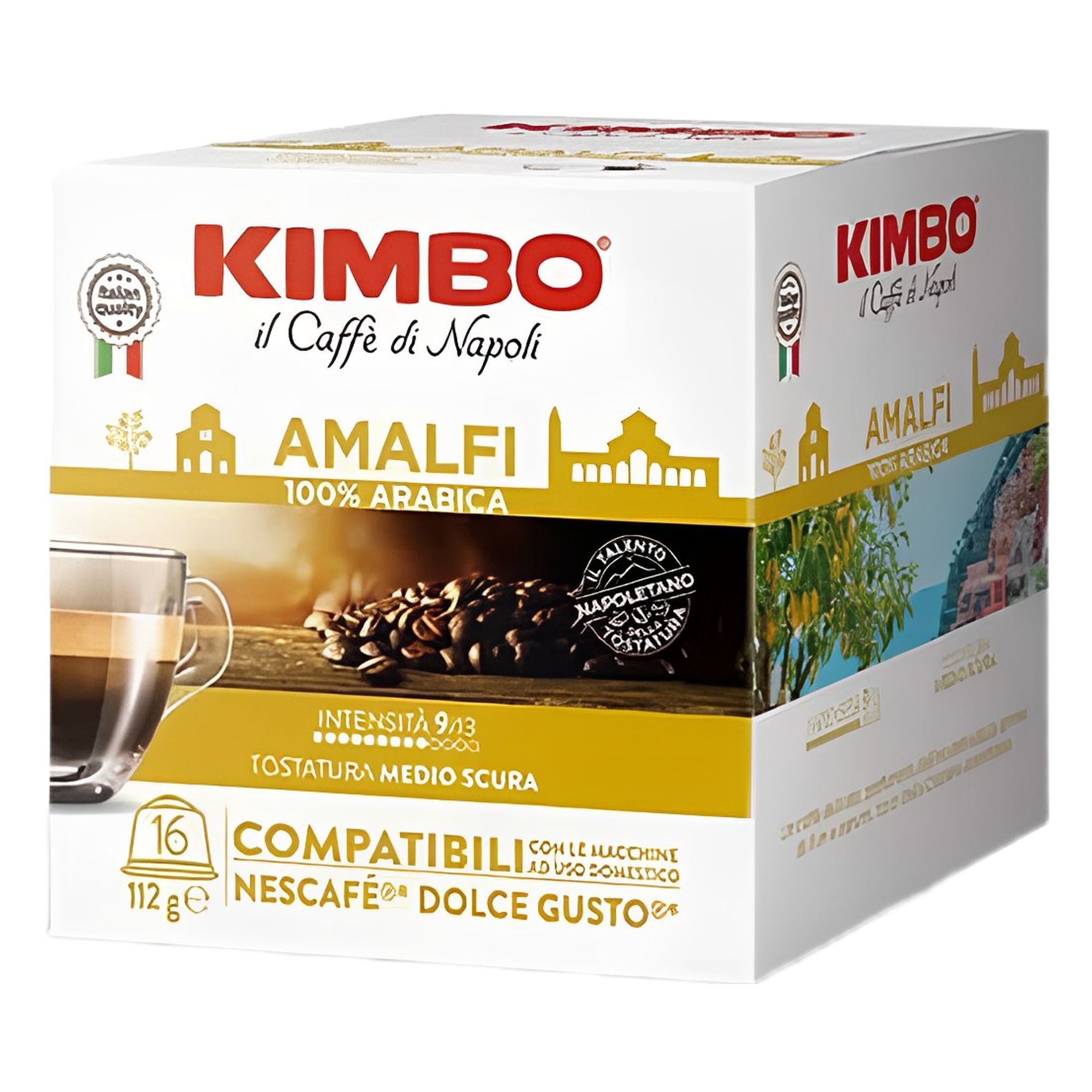Kimbo Miscela Amalfi 100 % Arabica Compatibili Dolce Gusto®16 Capsule