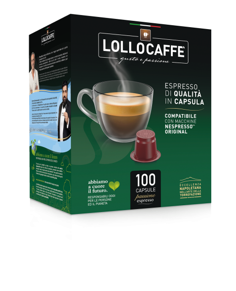 lollo-- Lollo Miscela Nera 100 Capsule Compatibile Nespresso®