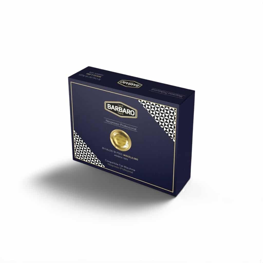 Caffè Barbaro Compatibile Nespresso Professional Cremoso con Arabica 50 Cialde