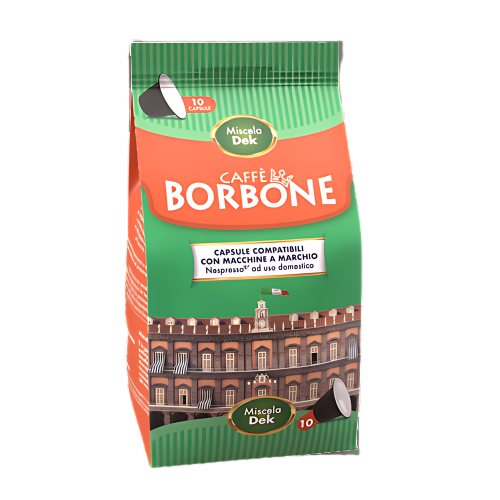 Borbone Miscela Dek 10 Capsule Compatibile Nespresso®
