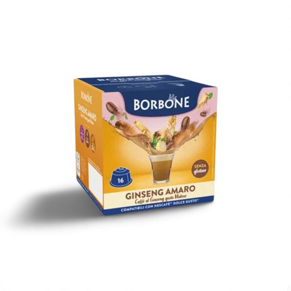 Borbone Ginseng Amaro 16 Capsule Compatibili Dolce Gusto®