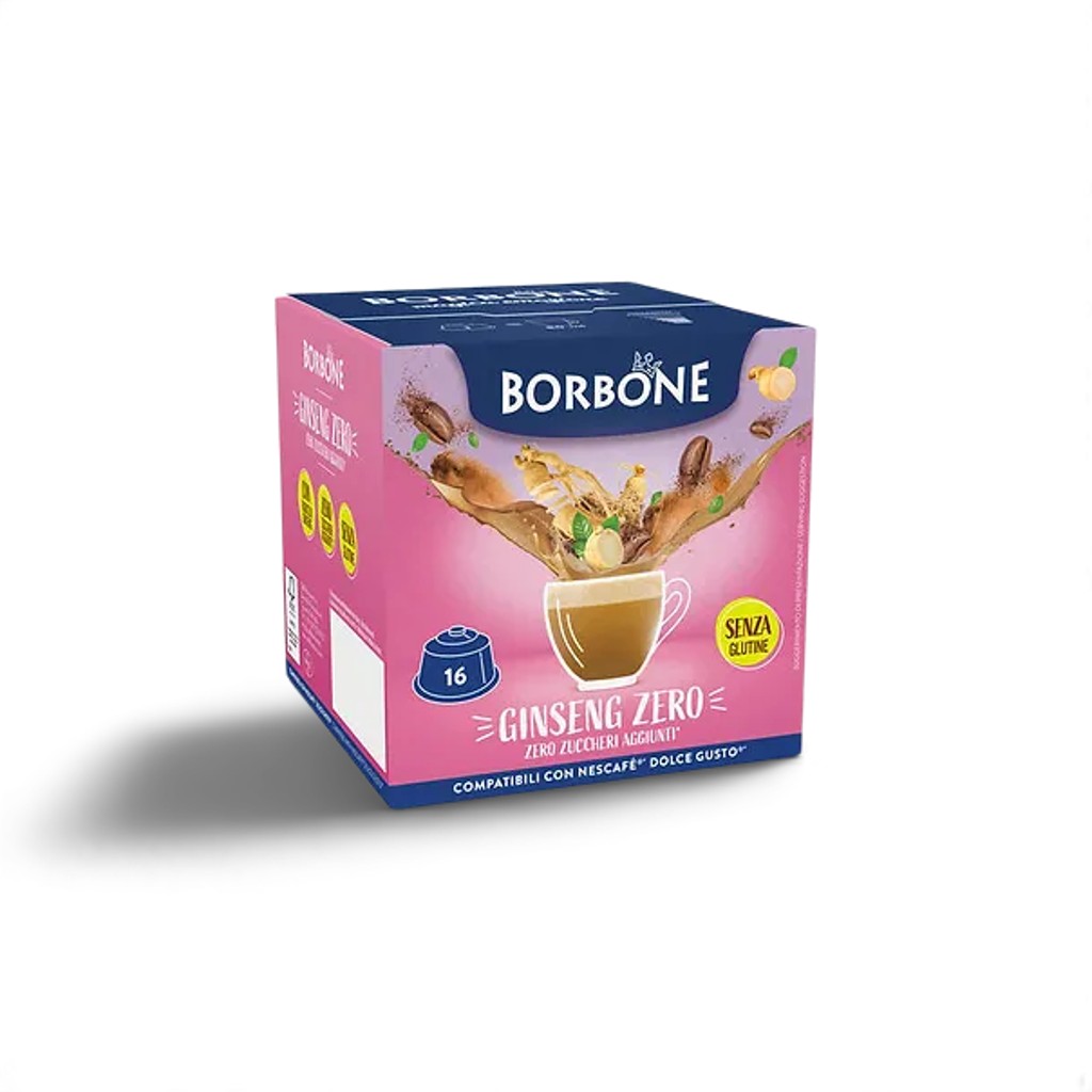 Capsule Borbone Ginseng Zero compatibili Dolce Gusto – Confezione da 16