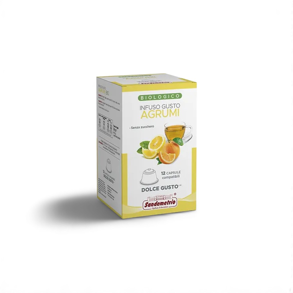 12 Capsule Sandemetrio Gusto Agrumi Compatibili Dolce Gusto*