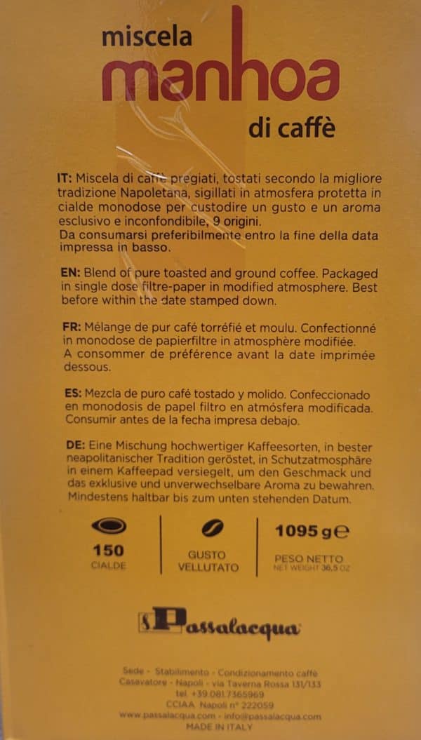 Passalacqua Manhoa 150 cialde