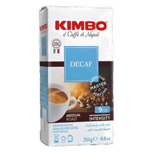 Kimbo Decaffeinato Macinato 250 Gr