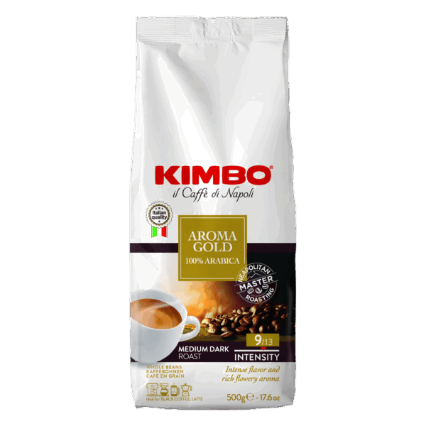 Kimbo Aroma Gold 100% Arabica In Grani 500 Gr