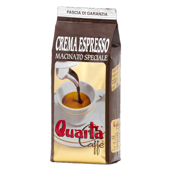 2d69f7b0-bf69-468d-94fa-a5cc2b561e4a Quarta Caffé Crema Espresso Macinato 250 Gr