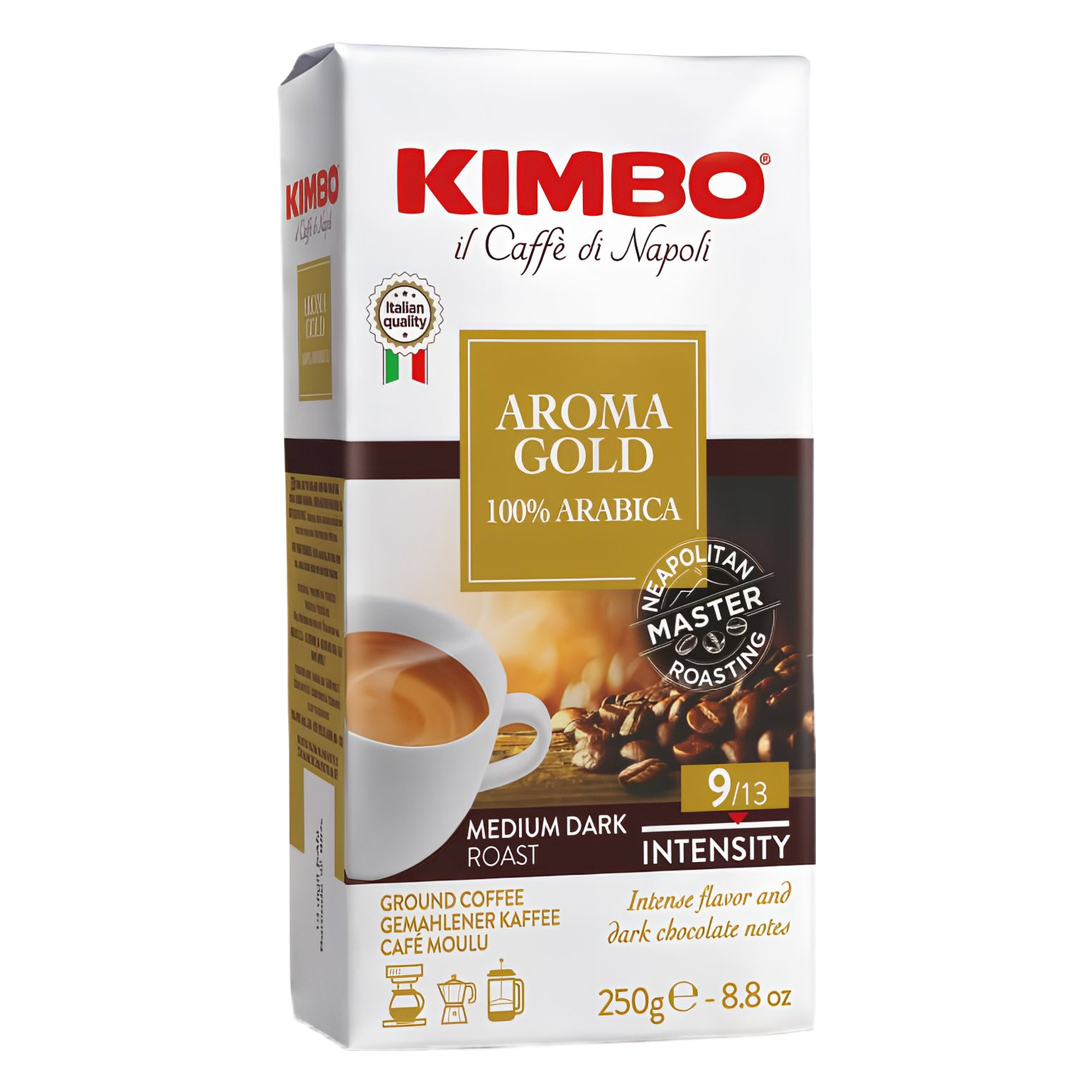 Kimbo Aroma Gold 100% Arabica Macinato 250g