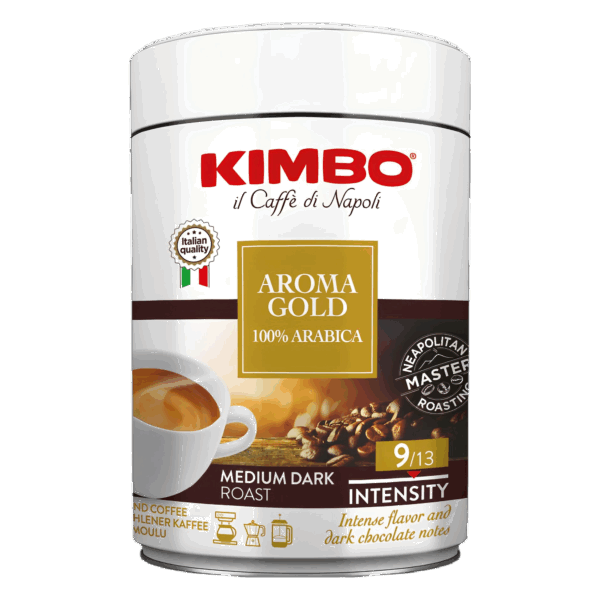 Kimbo Aroma Gold 100% Arabica Macinato 250 Gr