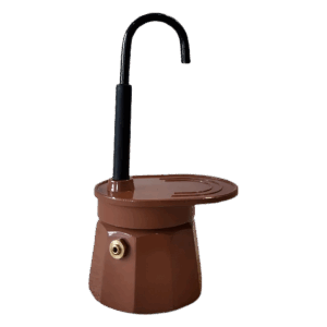Caffettiera Moka Italiana In Alluminio 1 Tazza Marrone
