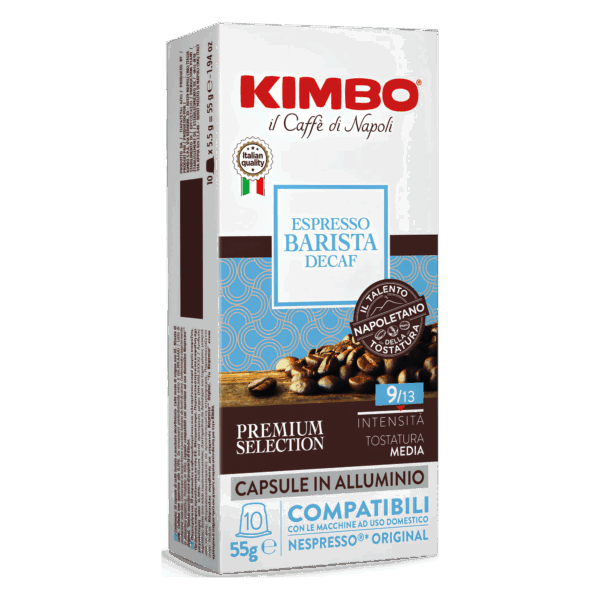 8718c041-32c9-4735-a025-b5bb3467b7b6 Kimbo Barista Espresso Dek In Alluminio 10 Capsule Compatibile Nespresso®