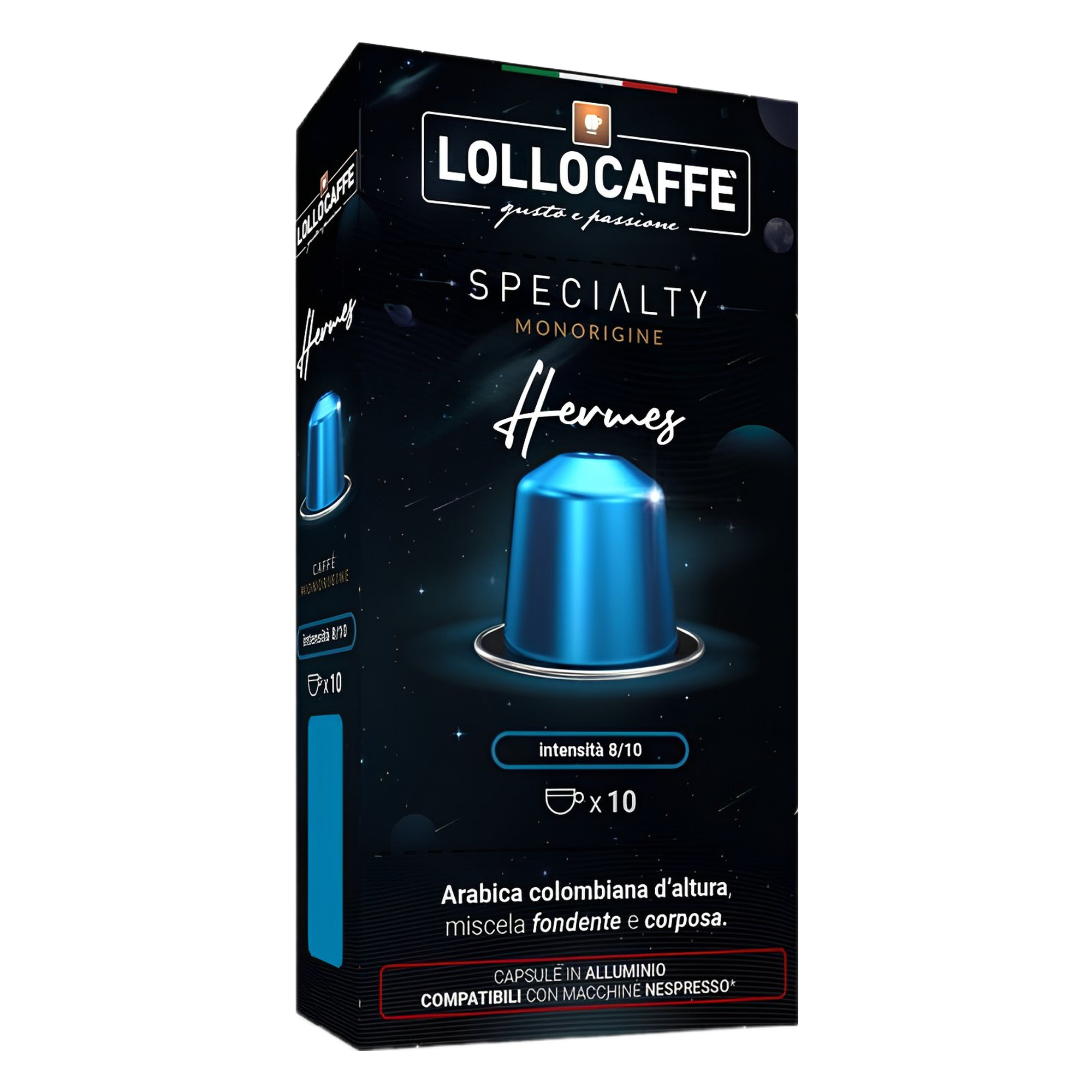 Lollo Caffè Miscela Hermes 10 capsule Compatibili Nespresso®*