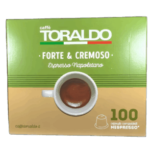 Toraldo Miscela Forte e Cremoso 100 Capsule Compatibili Nespresso®*