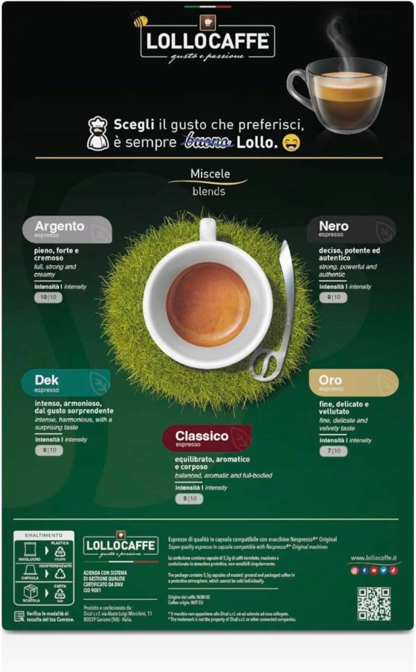 Lollo Caffé 400 Capsule Compatibile Nespresso*