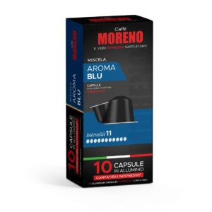 Moreno Aroma Blu Compatibile Nespresso®10 Capsule in alluminio