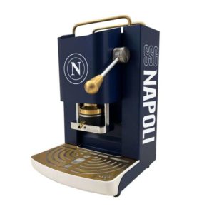 Macchina Da Caffé A Cialde Faber Deluxe SSC Napoli Cromata & Ottone