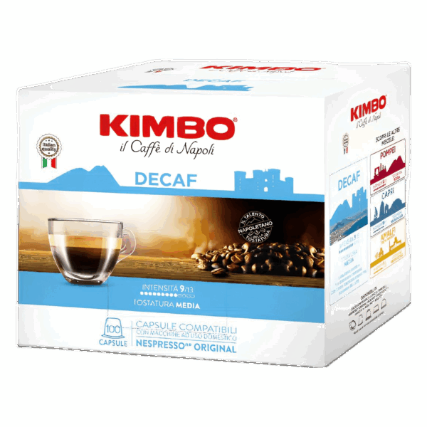 Kimbo Decaffeinato Compatibile Nespresso® 100 Capsule