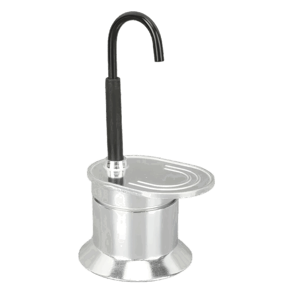 Caffettiera Moka Compatta in Alluminio 1 Tazza