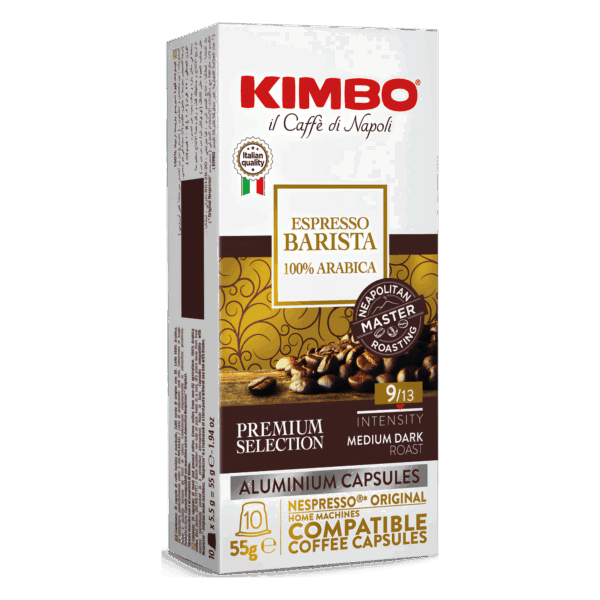 Kimbo Barista 100 % Arabica 10 Capsule In Alluminio Compatibili Nespresso®