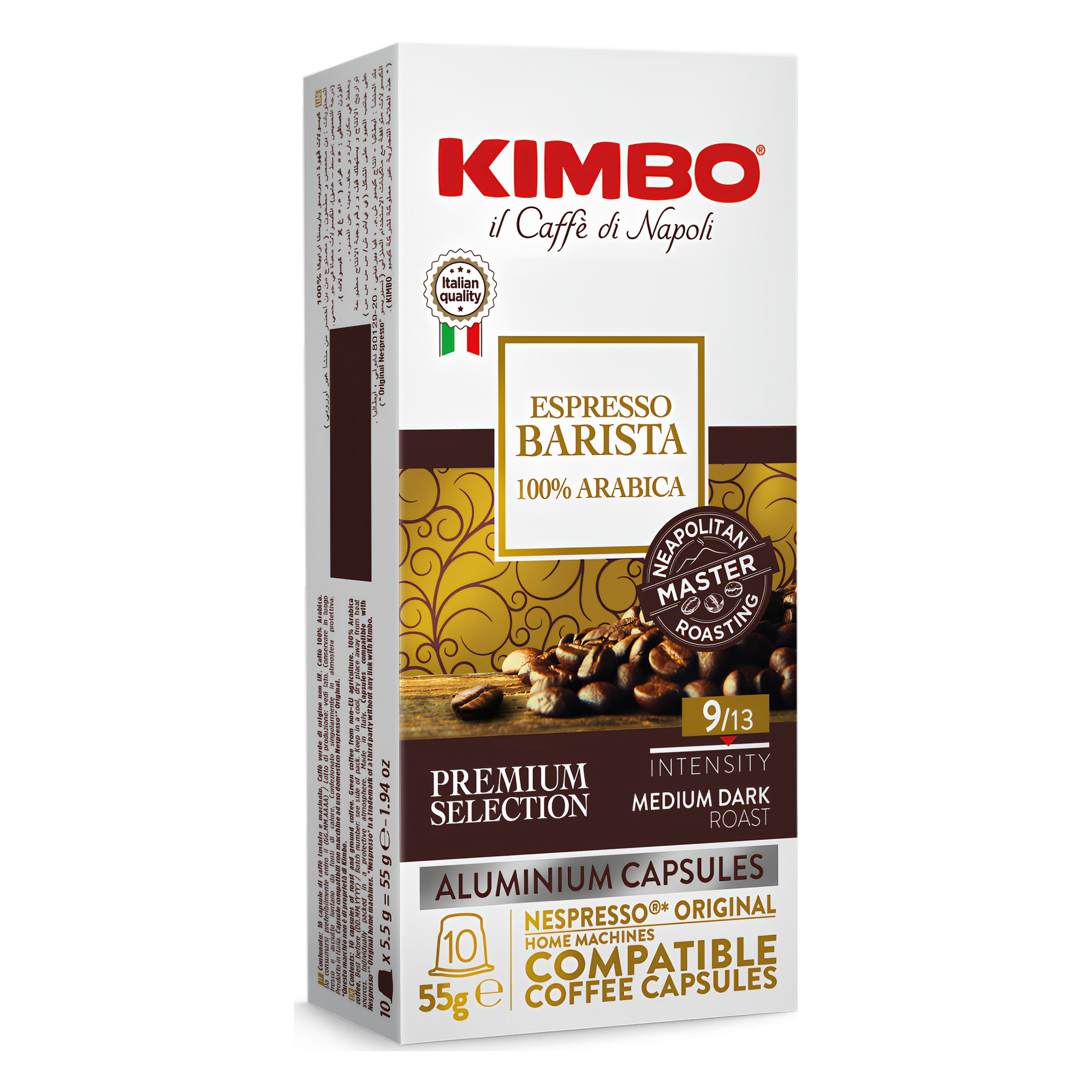 Kimbo Barista 100 % Arabica 10 Capsule In Alluminio Compatibili Nespresso®
