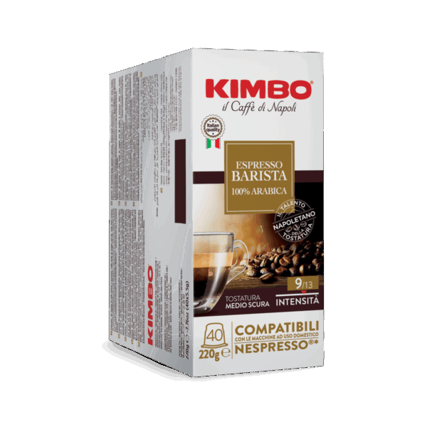 kimbo-40 Kimbo Espresso Barista 100% Arabica 40 Capsule In Alluminio Compatibili Nespresso®
