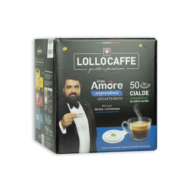 Lollo Caffè linea Amore Sorprendente Decaffeinato 50 Cialde