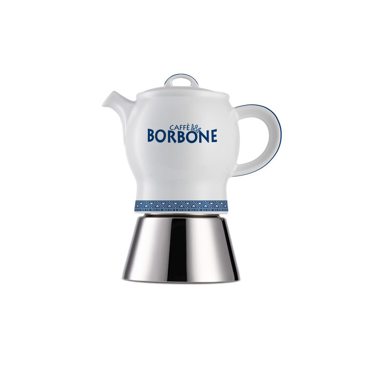 Caffè Borbone Moka Karina Blu + 4 Caffè Borbone Macinato Da 250 Gr