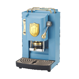 Faber Cialde Macchina Caffè Pro Deluxe Turquoise Scudetto oro